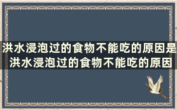 洪水浸泡过的食物不能吃的原因是 洪水浸泡过的食物不能吃的原因有哪些